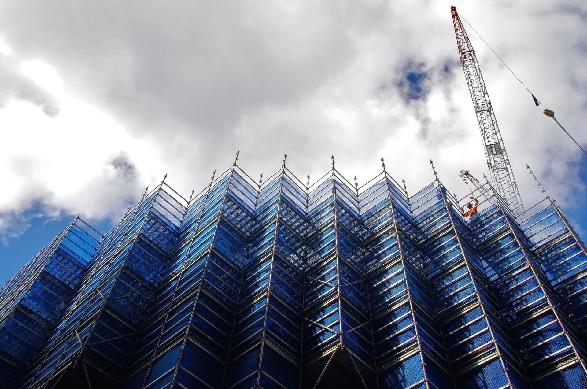 Kwikstage scaffolding on a Sydney construction site